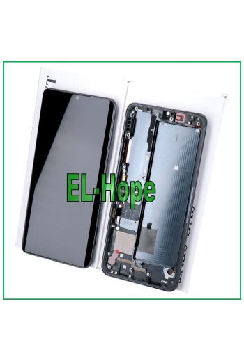 MARCO DE PANTALLA LCD ORIGINAL XIAOMI MI CC9 PRO M1910F4E CRISTAL TÁCTIL NEGRO DESLUSTRADO