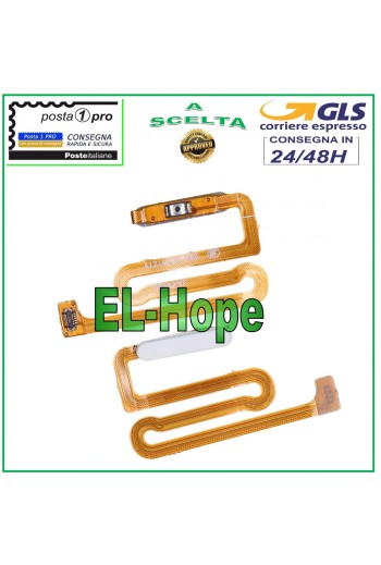 BOTÓN DE ENCENDIDO CON HUELLA DACTILAR SAMSUNG SM A125 A127 A047 A136B A137 BLANCO