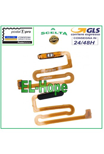 TECLA DE HUELLA DACTILAR PLANA FLEXIBLE SENSOR DE HUELLA DACTILAR SAMSUNG A04S SM-A047 NEGRO