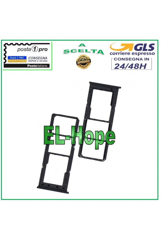 COMPARTIMENTO PARA RANURA DE TRANSPORTE TARJETA NANO SIM + MICRO SD SAMSUNG GALAXY A12 SM A127F NEGRO