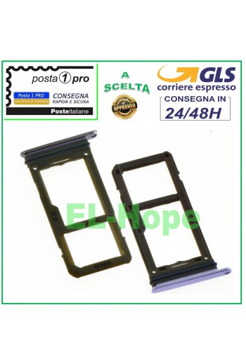 RANURA CARRIL COMPARTIMENTO SIM + MICRO SD SAMSUNG GALAXY S8 PLUS SM-G955F GRIS ORQUÍDEA