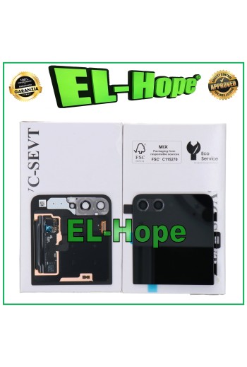 CUERPO DE PANTALLA LCD EXTERNA CRISTAL ORIGINAL SAMSUNG GALAXY Z FLIP 5 SM-F731B NEGRO