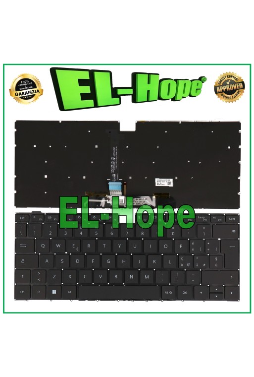 TECLADO ITALIANO PARA PORTÁTIL HUAWEI MATEBOOK NbB-WAH9P WAE9P WAQ9R HLY-W29RL