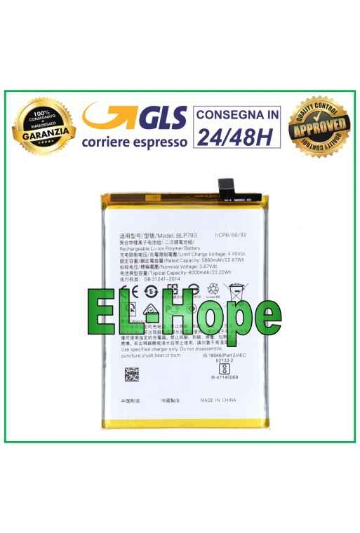 BATERÍA BLP793 PARA OPPO REALME NARZO 30A / 20 RMX3171 RMX2193 IGUAL ORIGINAL