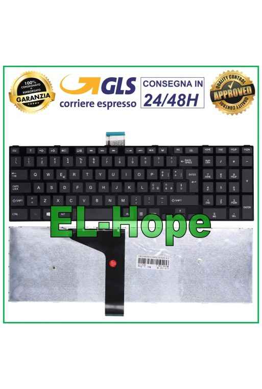 TECLADO ITALIANO PARA PORTÁTIL TOSHIBA SATELLITE SERIE C50 C50A C50D C55 C5 NEGRO