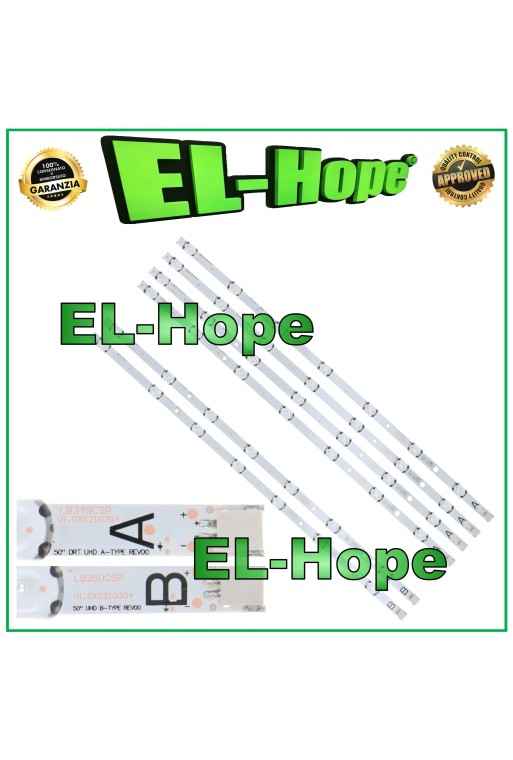 KIT 6 BARRAS DE TIRAS DE LED DE 7 PARA TV 50 VESTEL SVV500A54-A67-REV00 17DLB50NER1-A/B