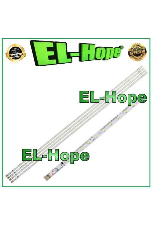 KIT 4 BARRAS DE TIRAS 46 LED PARA TV 46 SHARP FS-05 94V-0_E129741_1103_04 2211SSP46