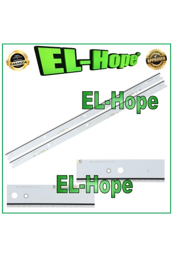 KIT 2 BARRAS 88 LED LUZ AZUL PARA TV 55 SAMSUNG BN96-34774A/34775A UE55JS8500TXZT
