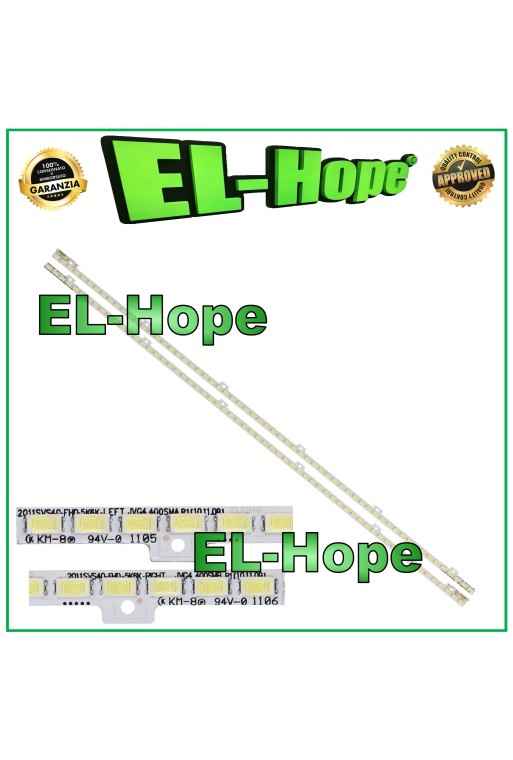 KIT DE 2 BARRAS DE TIRAS LED DE 62 PARA TV SAMSUNG DE 40 2011SVS40-FHD-5K6K-L/R T400HW04