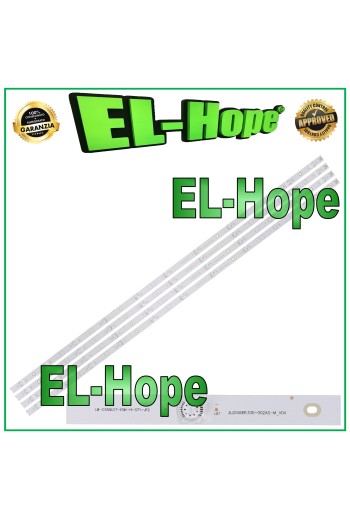 KIT DE 3 TIRAS DE 11 LED PARA TV 55 CHANGHONG LB-C550U17-E5K-HG-71-JF2