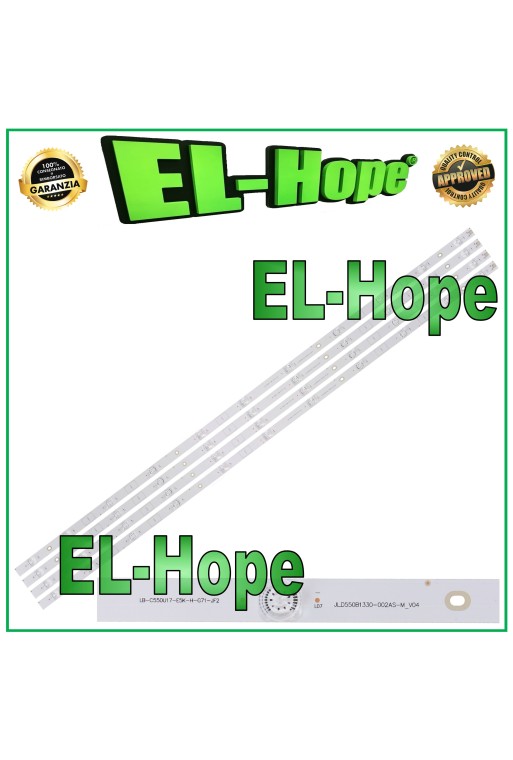 KIT DE 3 TIRAS DE 11 LED PARA TV 55 CHANGHONG LB-C550U17-E5K-HG-71-JF2