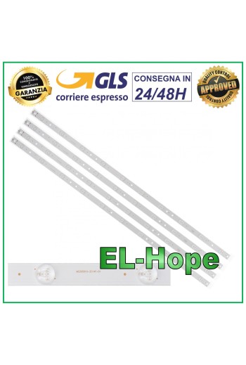 KIT DE 4 BARRAS DE 10 TIRAS LED PARA TV TCL MS395D10-ZC14F-01 L40R640CTE LVF400CMDX