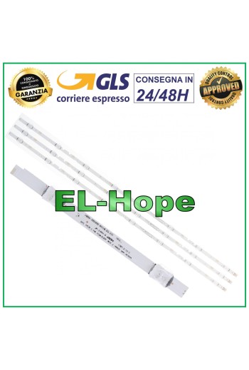 KIT 3 BARRAS DE TIRAS LED PARA TV 40 SAMSUNG UN40M5300 UN40T5300 UN40T5300AG UN40J5
