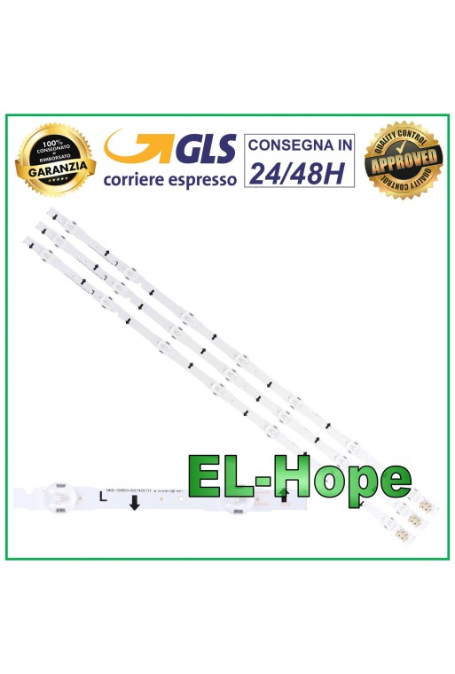 KIT 3 BARRAS DE TIRAS LED PARA TV 32 SAMSUNG ES-154 LM41-00041L LM41-00099M SS3214