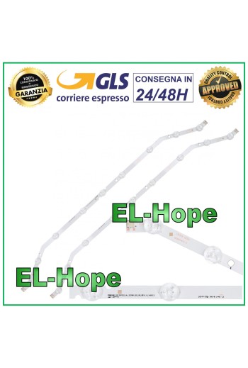 KIT 2 BARRAS 9 LEDS PARA TV 32 SAMSUNG UA32EH4003 UN32FH4 LH32EDCPLBC HG32AB460GW