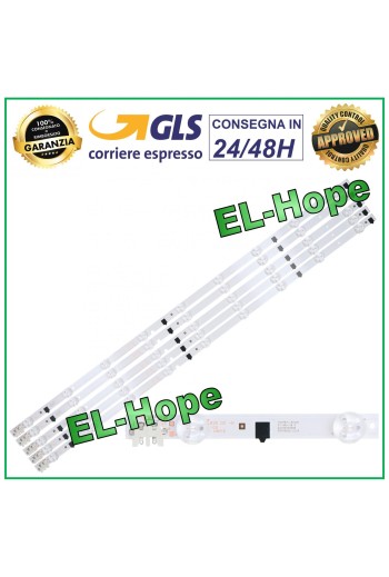 KIT 5 BARRAS DE 9 TIRAS LED PARA TV 32 SAMSUNG UE32EH4000 / UE32F4000 / UE32F4500