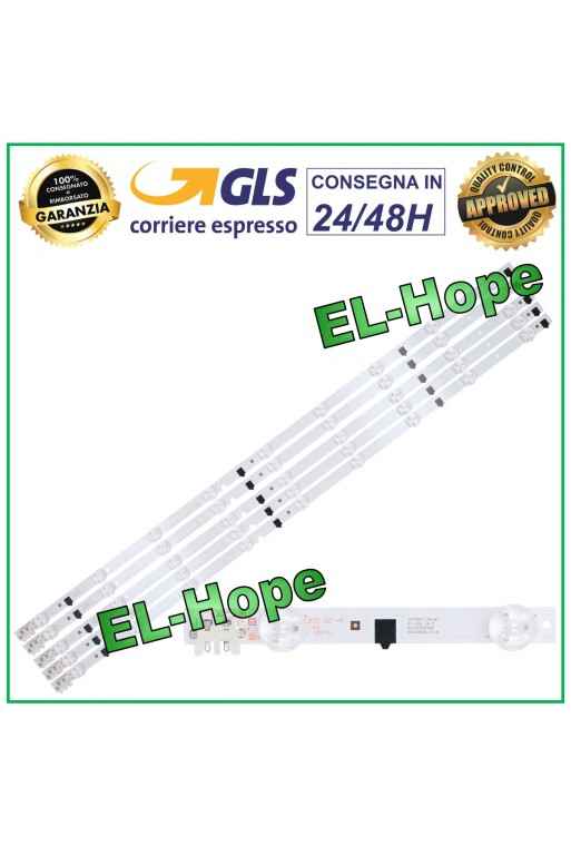 KIT 5 BARRAS DE 9 TIRAS LED PARA TV 32 SAMSUNG UE32F6410A / E32F6510S / UE32F6640SSX