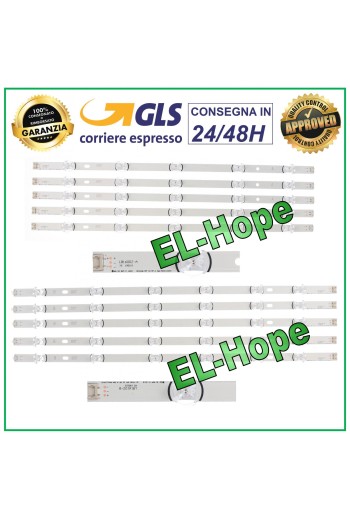 KIT 10 BARRAS LED PARA TV LG 55 AGF78401601 6916L-1987A/1988A 55LB580V 55LB630V
