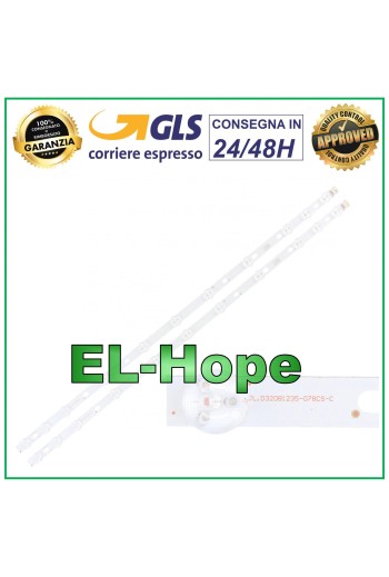 KIT 2 BARRAS DE TIRAS LED PARA TV PHILIPS 32HFL2819D/12 JL.D320B1235-078CS-C