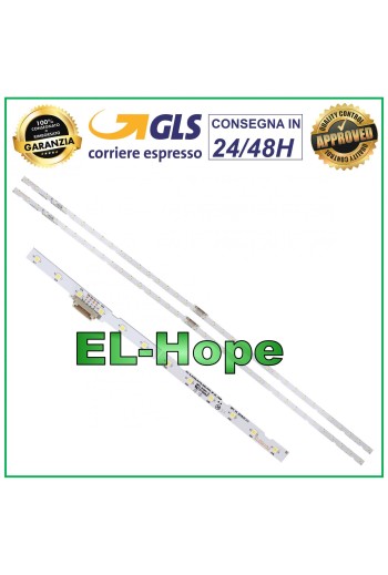 KIT 2 BARRAS 38 LEDs para TV 49 SAMSUNG LM41-00630A / LM41-0557A / NU7100-STS490A81
