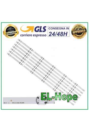 KIT 7 BARRAS DE 6 TIRAS LED PARA TV 55 VESTEL VES550UNDL2DN / VES550UNDS2DN