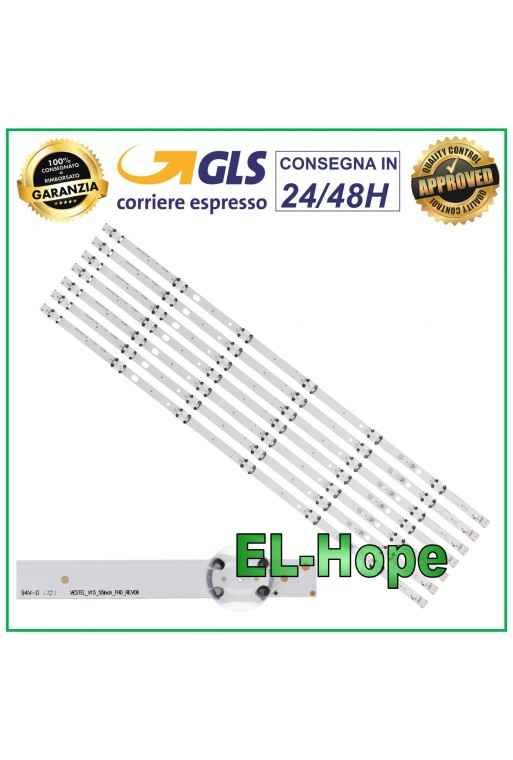 KIT 7 BARRAS DE 6 TIRAS LED PARA TV 55 VESTEL VES550UNDL2DN / VES550UNDS2DN