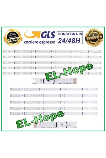 KIT DE 10 TIRAS DE LED PARA TV LG DE 50 AGF78401301 / AGF78401401 / AGF78401501