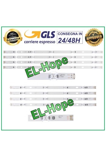 KIT DE 8 BARRAS DE TIRAS LED PARA TV LG 47 6916L- 1716A / 1749A / 1762A / 1948A / 1961A