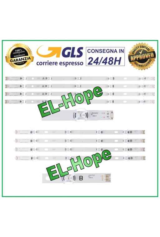 KIT DE 8 BARRAS DE TIRAS LED PARA TV LG 47 47LB582 / 47LB62 / 47LB650V / 47LB652VZ