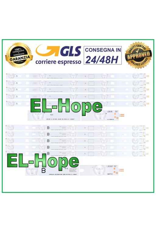 KIT 10 BARRAS DE TIRAS LED TV 40 SONY AGS45043 / AGS45682 / M885905 / 2013SONY40A-B