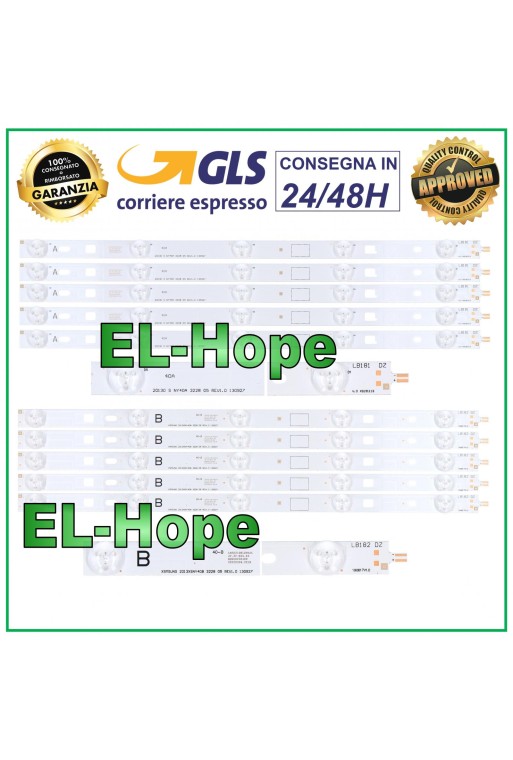 KIT 10 BARRAS DE TIRAS LED TV 40 SONY 2013SONY40 KDL40R453B KDL40R45XB KDL40R480B