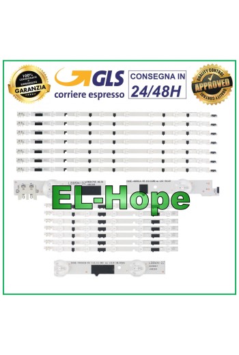 KIT 14 BARRAS DE TIRAS LED PARA TV 40 SAMSUNG UE40F6200 / UE40F6350A / UE40F6400A 