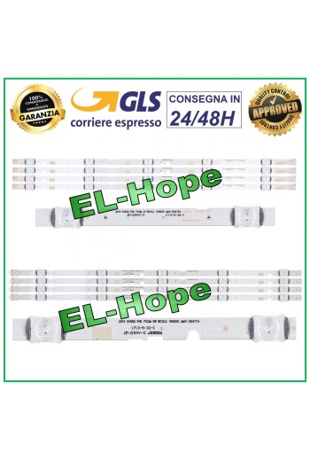 KIT 8 BARRAS LED PARA TV 49/50 SAMSUNG AGS45538 49 PULGADAS-FHD BN96-3777 LM41-0047