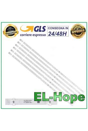 KIT 6 BARRAS DE 8 TIRAS LED PARA TV 65 TCL 65S4LEAA / 65UD6306 / 65V2 / D65A620U