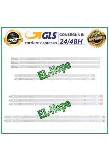 KIT 10 BARRAS LED TV 42 LG 42LA613 42LA615 42LA620 42LA620SZAB 42LA621VZ