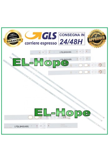 KIT 3 BARRAS DE TIRAS LED PARA TV 40 TELEFUNKEN LB215 LB216 VES400UNDS-2D-N11 N12