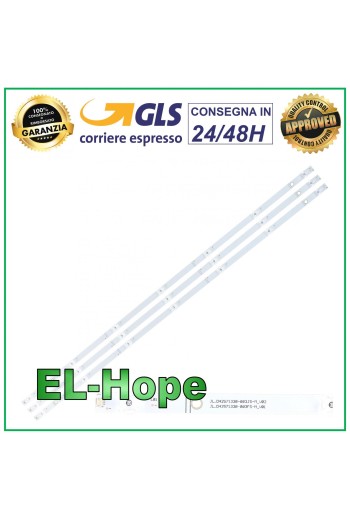 KIT 3 BARRAS 7 LED TV 42 HISENSE ZD-HI-D425-3X7-02-SJE30-V2.3 SVH425A05 AGS46160