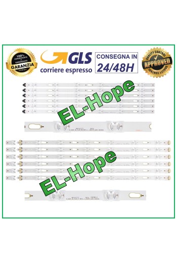 KIT 12 BARRAS TV LED 50 SAMSUNG UA50K / UE50K / UA50MU / UE50MU / UN50MU /UN50KU