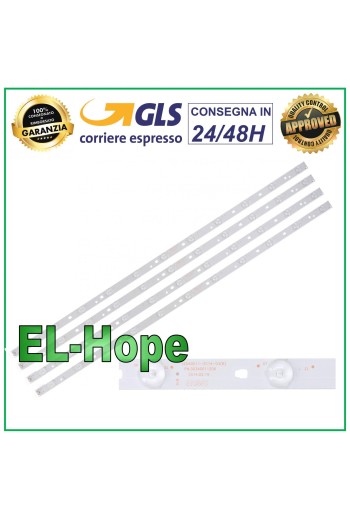 KIT DE 4 BARRAS DE TIRAS DE 11 LEDS PARA TV JVC LED40D11-ZC14-03(B) 30340011206 LT40E71A 3V