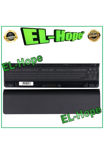 BATERÍA PARA PORTÁTIL TOSHIBA PA5023U-1BRS 5200 mAh 11,1 V NEGRA IGUAL A LA ORIGINAL