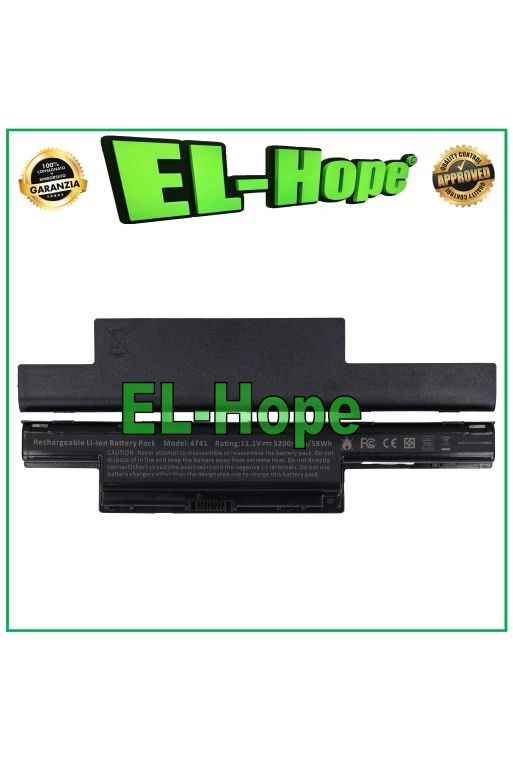 BATERÍA PARA ACER AS10D41 AS10D51 BT00603111 NEGRA PORTÁTIL PC IGUAL A LA ORIGINAL