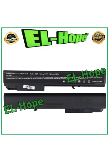 Batería para PC HP EliteBook 8730P, 8730W, 8740W, 8530P, 8530W, 8540P, 8540W, 5200 mAh