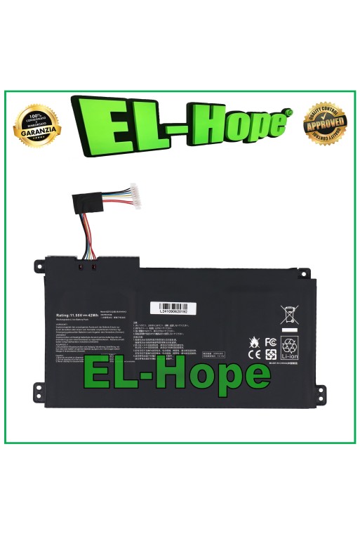 Batería para portatil ASUS C31N1912 3550 mAh, 11,55 V, 42 Wh, color negro, igual a la original