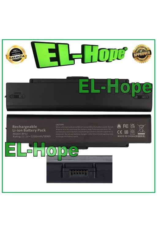 BATERIA PARA SONY VAIO VGPBPS2 ABC 5200 mAh NEGRA PORTÁTIL PC IGUAL A LA ORIGINAL