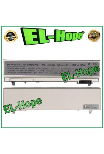 BATERÍA PARA PC PORTÁTIL DELL A6400 H1391 5200 mAh 11.1 V PLATA PARI ORIGINAL