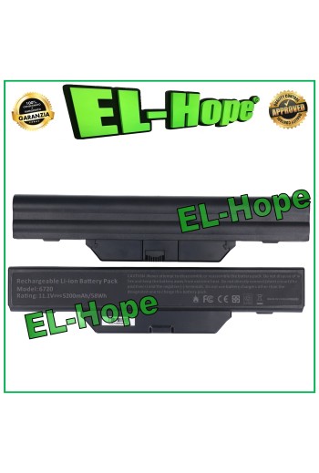BATERÍA PARA PORTÁTIL HP 6720 484787001 5200 mAh 11,1 V NEGRA IGUAL A LA ORIGINAL