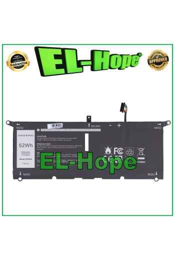 BATERIA PARA PC PORTÁTIL DELL 0H754V 6300 mAh 7.6 V 52Wh NEGRA IGUAL ORIGINAL