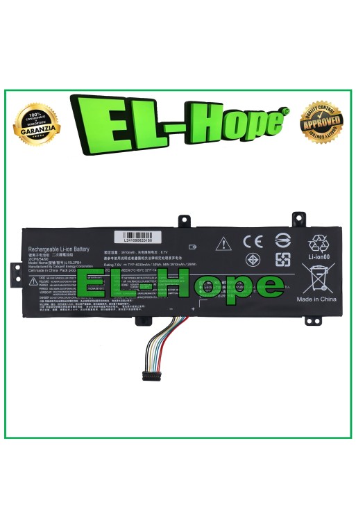 BATERIA PARA PC PORTÁTIL LENOVO B102130-0009 4030 mAh 7.6 V NEGRA IGUAL ORIGINAL