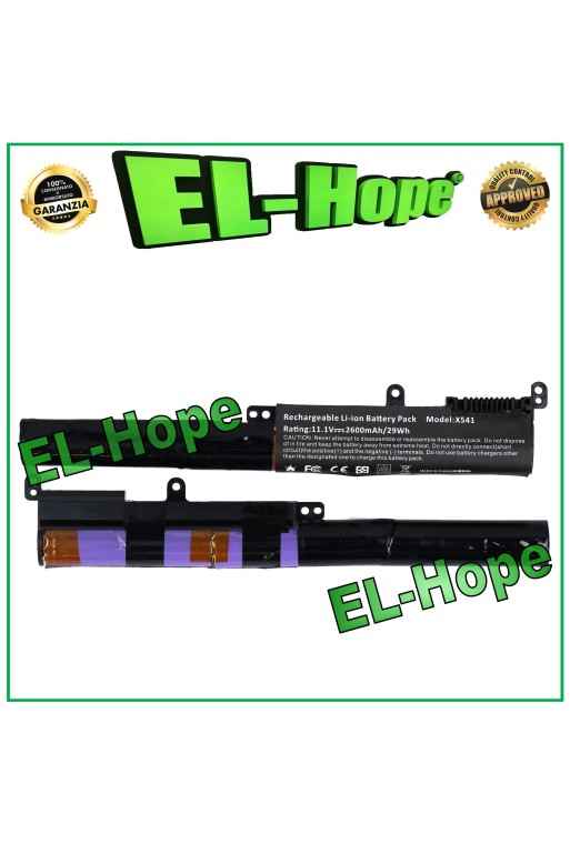 BATERÍA PARA ASUS X541 0B110-00440000 A31N1601 2600mAh 11.1V IGUAL ORIGINAL NEGRA