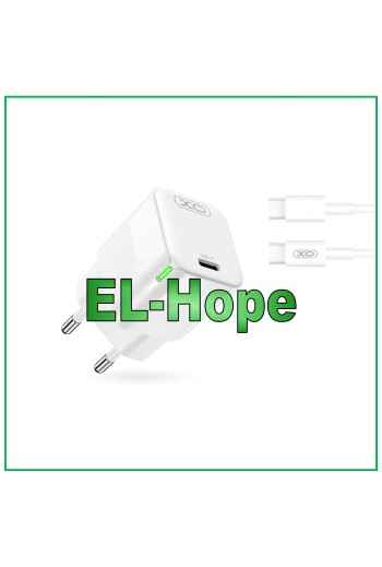 CARGADOR DE BATERÍA UNIVERSAL DE CARGA RÁPIDA PARA DOOGEE 30W TIPO C CABLE BLANCO 1 m
